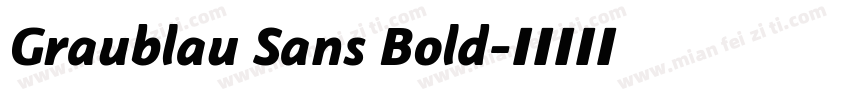 Graublau Sans Bold字体转换